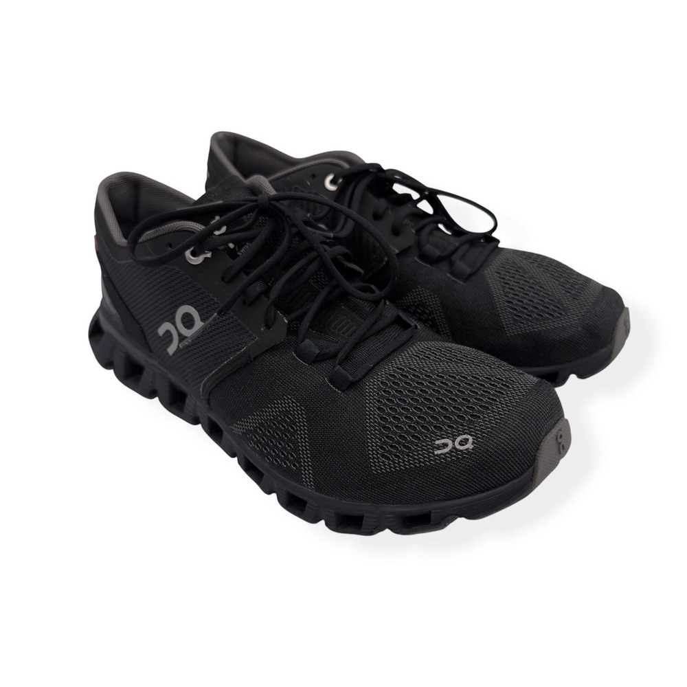On Cloud X Shoes Women's 7.5 All Black Running Lightweight Sneakers Athletic Gym - Picture 2 of 14
